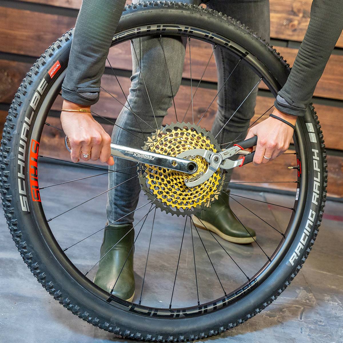 Feedback Sports Kranklager + Kassett/Rotor Låsering Verktøy