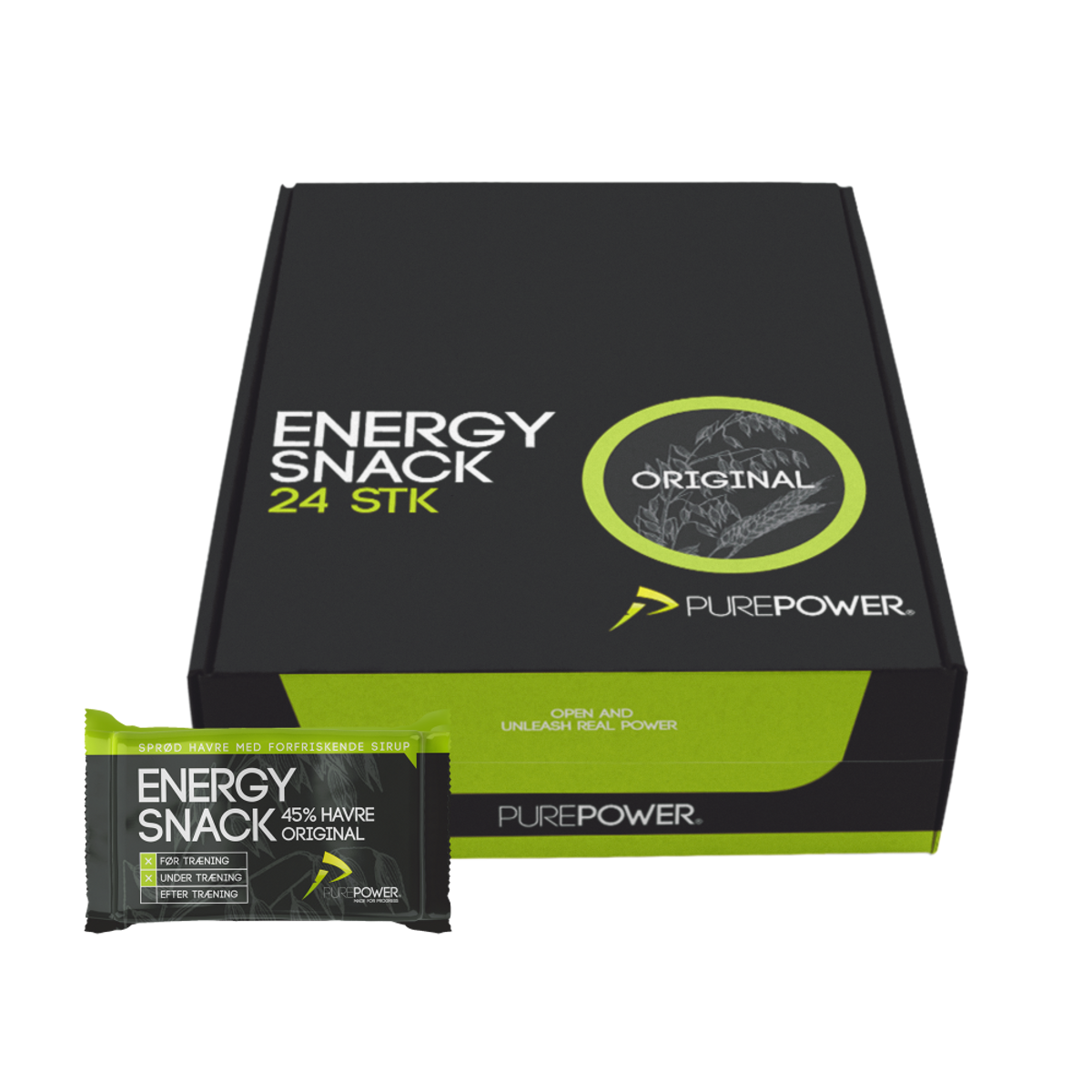 PurePower Energy Snack Original 60 gram, 24.stk
