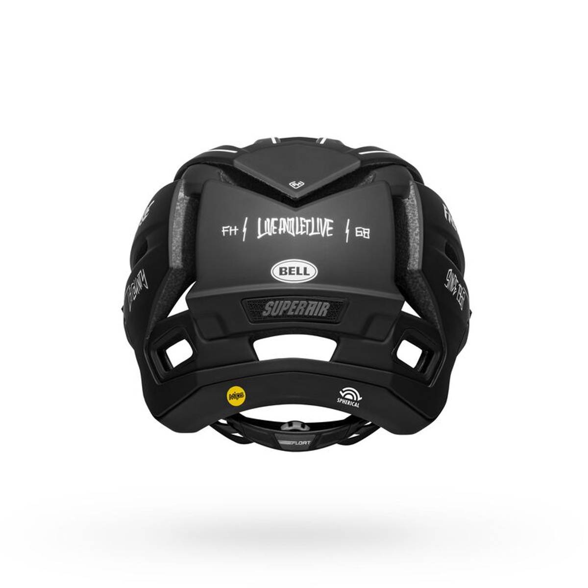 Bell Super Air R Spherical MIPS Matte/Gloss Black/White Hjelm