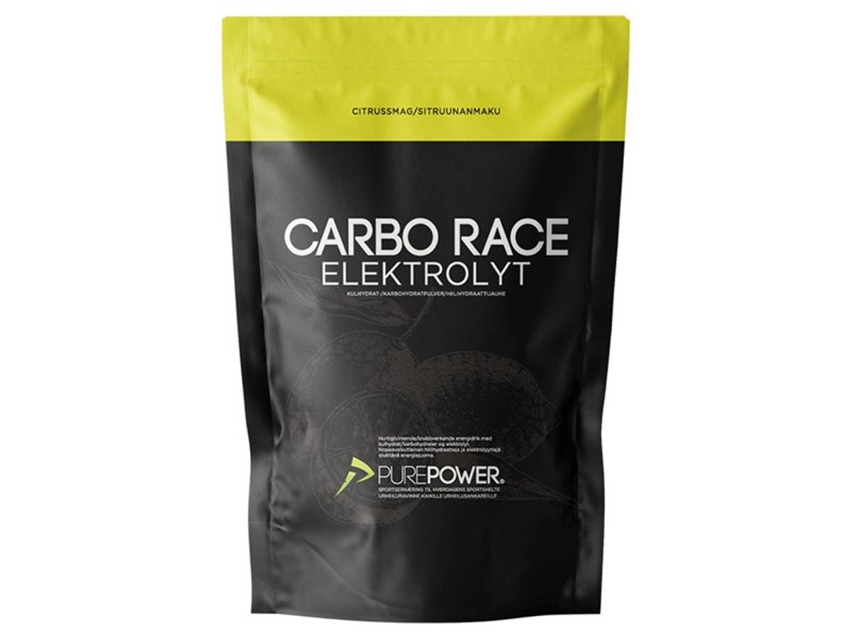 PurePower Carbo Race Elektrolytt Sportsdrikk, Sitron