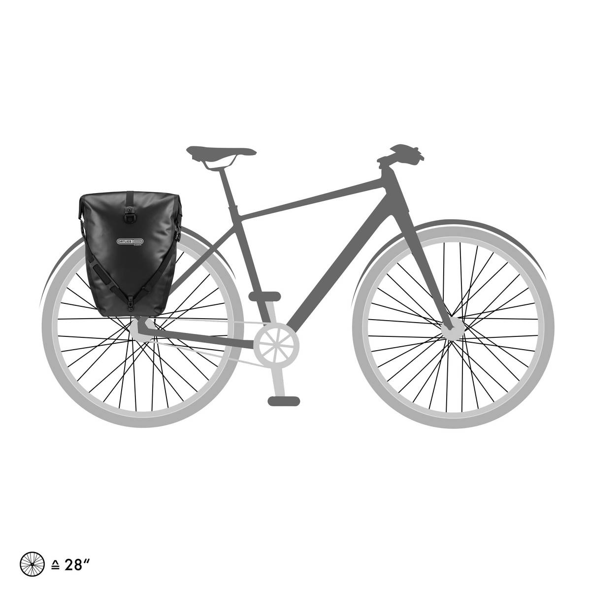 Ortlieb Back-Roller Classic Sidevesker, Svart